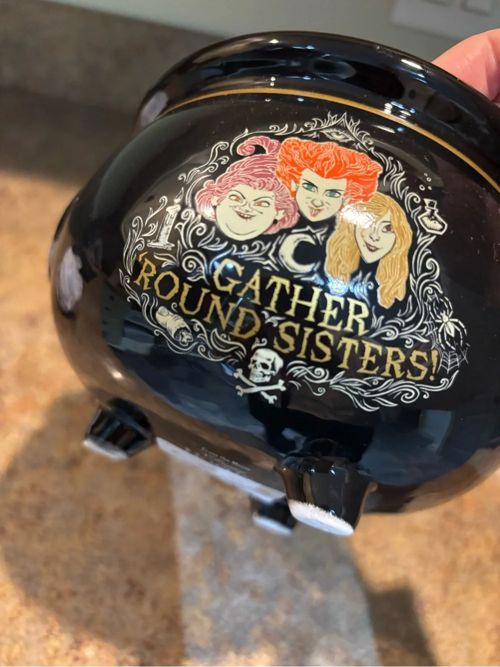 'Hocus Pocus' Cauldron bowl Halloween home decor